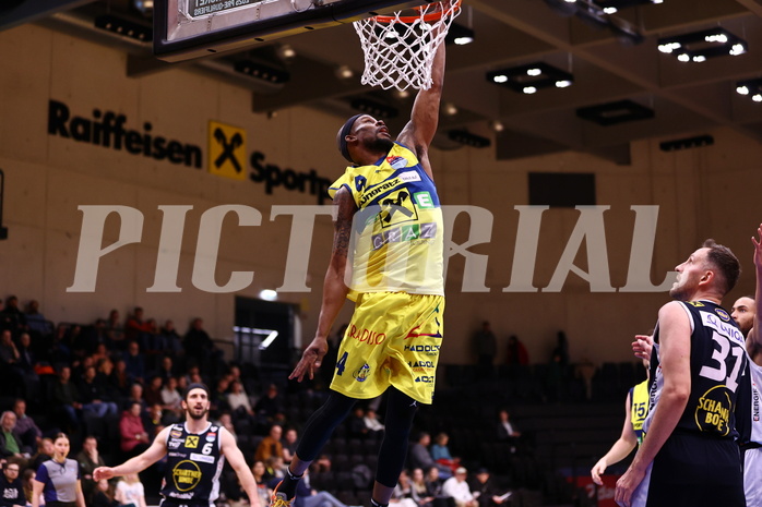 28.03.2025, Graz, Raiffeisen Sportpark Graz, Basketball Superliga 2024/25, 7. Platzierungsrunde, UBSC Graz - Gmunden Swans