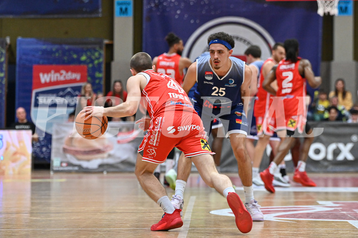 Basketball Superliga 2024/25, Playoff, Viertelfinale Spiel 1, Flyers Wels vs BBC Nord Dragonz,
