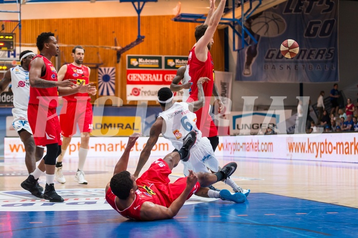 Basketball, ABL 2016/17, Playoff HF Spiel 5, Oberwart Gunners, WBC Wels, Derek Jackson Jr. (6)