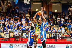 Basketball, win2day Basketball Superliga 2023/24, Finale Spiel 3, UBSC Graz, Oberwart Gunners, Jalen Shaw (6)