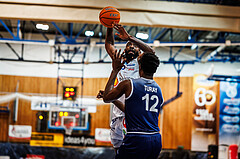Basketball, win2day Basketball Superliga 2024/25, Grunddurchgang Runde 19, Oberwart Gunners, BBC Nord Dragonz, Siegfried Reid (5)
