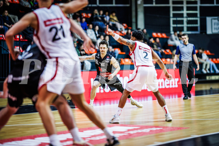 Basketball, Win2Day Superliga 2024/25, Grunddurchgang 20.Runde, BC Vienna, Kapfenberg Bulls, Tobias Schrittwieser (14)