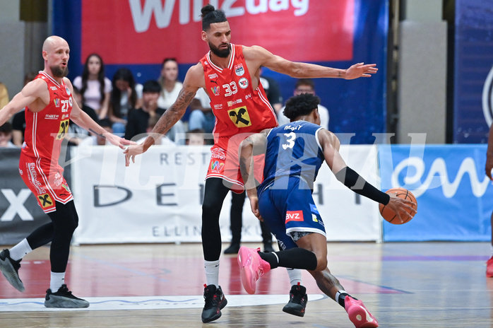Basketball Superliga 2024/25, Playoff, Viertelfinale Spiel 1, Flyers Wels vs BBC Nord Dragonz,
