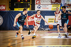 Basketball, win2day Basketball Superliga 2022/23, 10. Qualifikationsrunde, Traiskirchen Lions, Vienna D.C. Timberwolves, Lukas Hahn (9)
