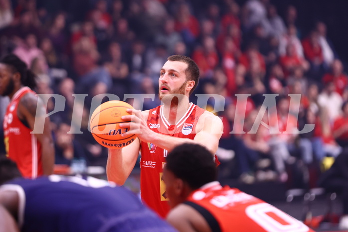 18.01.2025, Graz, Raiffeisen Sportpark, Basketball Austria Cup 2025, Final Four, Semifinale, Flyer Wels vs BBC Nord, 18.01.2025, Graz, Raiffeisen Sportpark, Basketball Austria Cup 2025, Final Four, Semifinale, Flyer Wels vs BBC Nord,