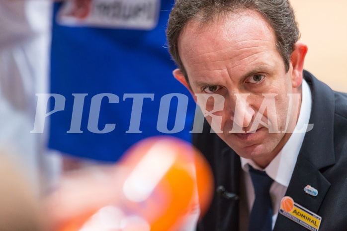 Basketball, ABL 2016/17, Grunddurchgang 21.Runde, Oberwart Gunners, WBC Wels, Chris Chougaz (Coach)