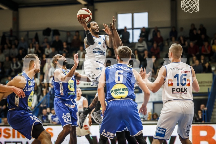 Basketball, ABL 2018/19, Playoff HF Spiel 1, Oberwart Gunners, Gmunden Swans, Justin Coleman (8)
