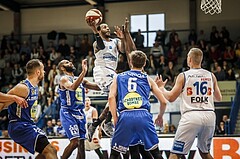 Basketball, ABL 2018/19, Playoff HF Spiel 1, Oberwart Gunners, Gmunden Swans, Justin Coleman (8)