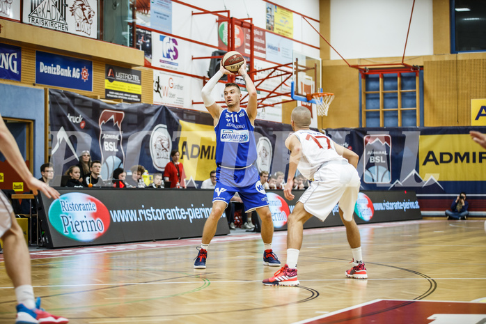 Basketball, Admiral Basketball Superliga 2019/20, Grunddurchgang 17.Runde, Traiskirchen Lions, Oberwart Gunners, Saimon Sutt (11)