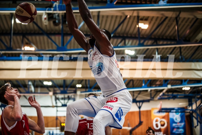 Basketball, ABL 2018/19, Grunddurchgang 11.Runde, Oberwart Gunners, Traiskirchen Lions, Christopher Tawiah (14)