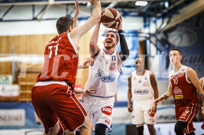 Basketball, ABL 2018/19, Grunddurchgang 29.Runde, Oberwart Gunners, Traiskirchen Lions, Hayden Thomas Lescault (11)
