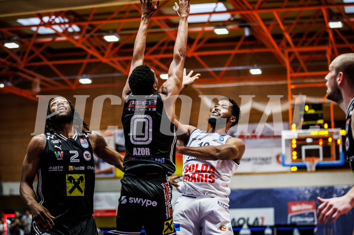 Basketball, Win2Day Superliga 2024/25, Playoffs Viertelfinale Spiel 4, BBC Nord Dragonz, Flyers Wels, Austen Awosika (10)