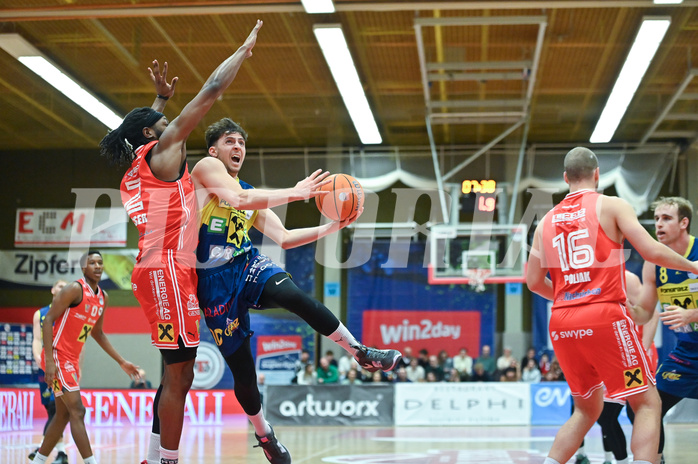 Basketball, Superliga 2024/25, Grunddurchgang 14.Runde, Flyers Wels vs. UBSC Graz,
