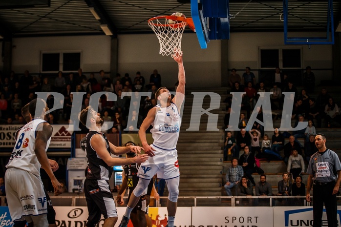 Basketball, ABL 2018/19, Grunddurchgang 19.Runde, Oberwart Gunners, Flyers Wels, Andrius Mikutis (5)