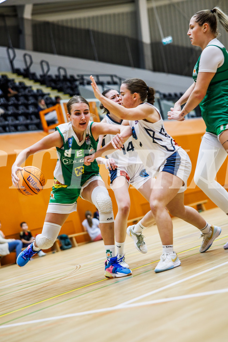 Basketball, Win2Day Basketball Damen Superliga 2024/25, Grunddurchgang 7.Runde, Vienna Timberwolves, UBI Graz, Elma Dautovic (9), Elisa Khamis (1)
