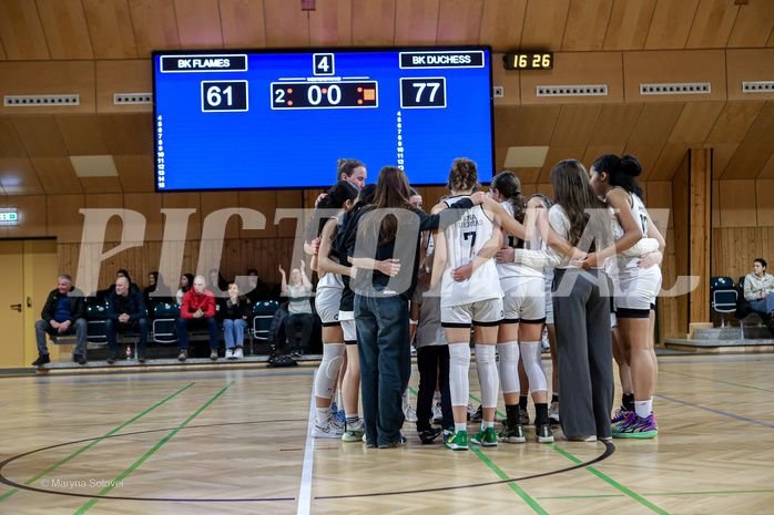 22.02.2025 Österreichischer Basketballverband 2024/25, SLWU19 Basket Flames UNION vs Basket Duchess