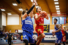 Basketball, bet-at-home Basketball Superliga 2021/22, Grunddurchgang 1.Runde, Traiskirchen Lions, Oberwart Gunners, Lukas Hahn (9)