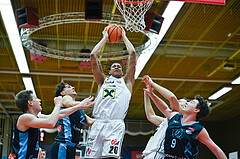 Basketball, Superliga 2023/24, Grunddurchgang 22. Runde, Flyers Wels vs. Vienna Timberwolves,
