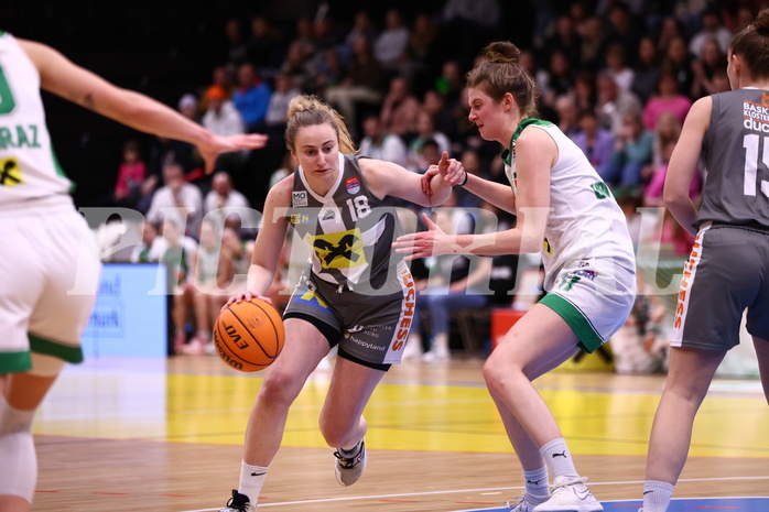23.03.2024, Graz, Raiffeisen Sportpark, Basketball Damen Superliga 2023/24, Semifinale, Spiel 2, UBI Holding Graz - BK Raiffeisen Duchess Klosterneuburg,  