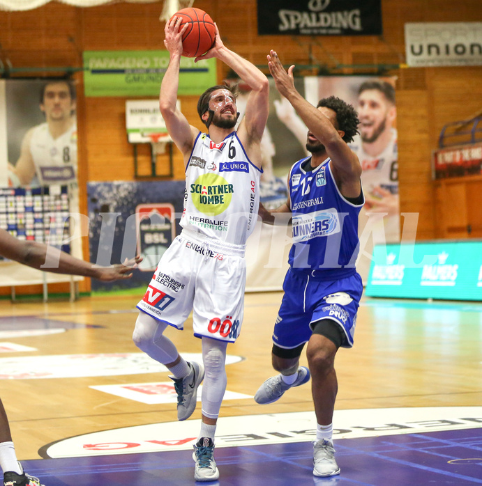 Basketball Superliga 2021/22, 7.Plazierungsrunde Gmunden Swans vs. Oberwart Gunners


