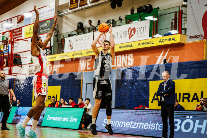 Basketball, win2day Basketball Superliga 2023/24, Grunddurchgang 16.Runde, Traiskirchen Lions, Kapfenberg Bulls, Daniel Grgic (18)