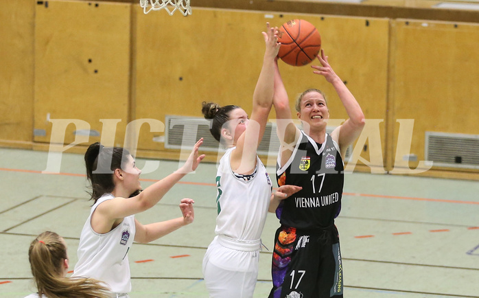 Basketball Damen Superliga 2021/22, Grundducrhgang 14.Runde Vienna United vs. KOS Celovec


