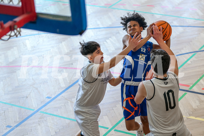 31.03.2025 Österreichischer Basketballverband 2024/25, SLMU14 Basket Flames WAT vs. FSN Baskets Wels