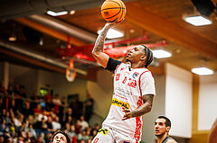 Basketball, win2day Basketball Superliga 2024/25, Playoff Viertelfinale 2. Spiel, Traiskirchen Lions, Klosterneuburg Dukes, Cedric Russell (0)