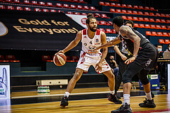 Basketball, bet-at-home Basketball Superliga 2020/21, Grunddurchgang 17.Runde, BC Vienna, Flyers Wels, Richaud Pack (4)