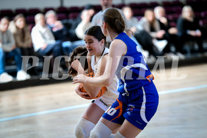 02.03.2025 Österreichischer Basketballverband 2024/25, SLWU16 Basket Flames UNION vs. DBB  Basketgirls Wels