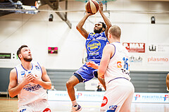 Basketball, Basketball Austria Cup 2020/21, Finale, Oberwart Gunners, Gmunden Swans, Jaylon Tate (5)