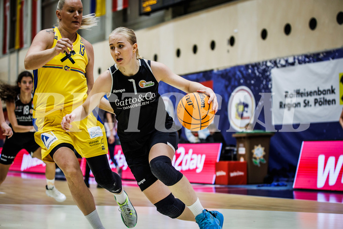 Basketball, Win2Day Basketball Damen Superliga 2023/24, Grunddurchgang 2.Runde, SKN St.Pölten, Basket Flames, Isabelle Fleischanderl (7)