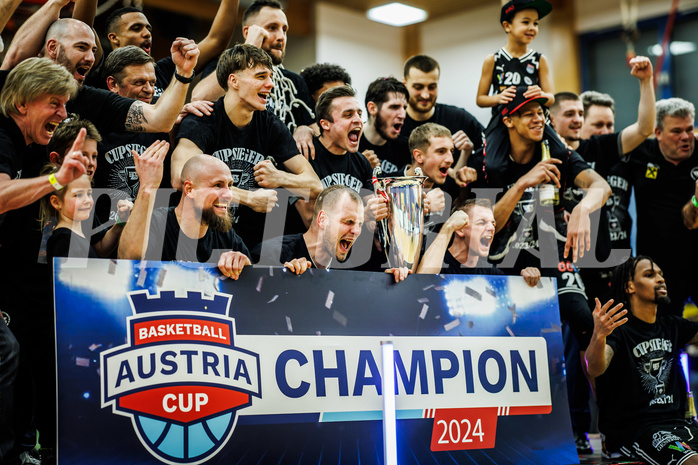 Basketball, Basketball Austria CUP 2023/24, Finale, Traiskirchen Lions, Flyers Wels, 
