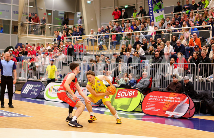 Basketball Superliga 2023/24, Playoff, Viertelfinale Spiel 2 SKN St. Pölten vs. Traiskirchen Lions