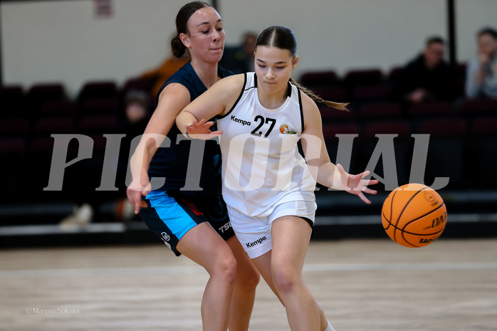 15.02.2025 Österreichischer Basketballverband 2024/25, SLWU19, Basket Flames UNION vs. Vienna Timberwolves
