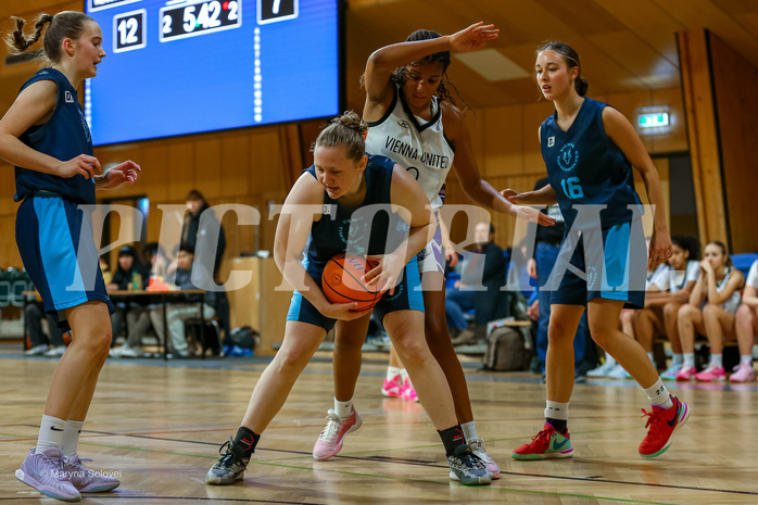 01.12.2024 Österreichischer Basketballverband 2024/25, SLWU19, Vienna United vs. Vienna Timberwolves