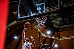 Basketball, Win2Day Superliga 2024/25, Grunddurchgang 20.Runde, BC Vienna, Kapfenberg Bulls, Ivan Gavrilovic (23), Henry Tanksley (4)