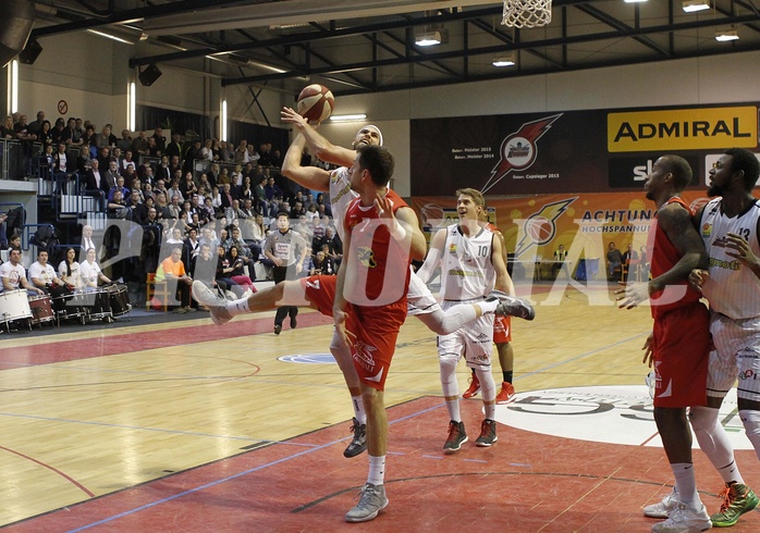 Basketball ABL 2015/16 Grunddurchgang 20.Runde  Güssing Knights vs WBC Wels
