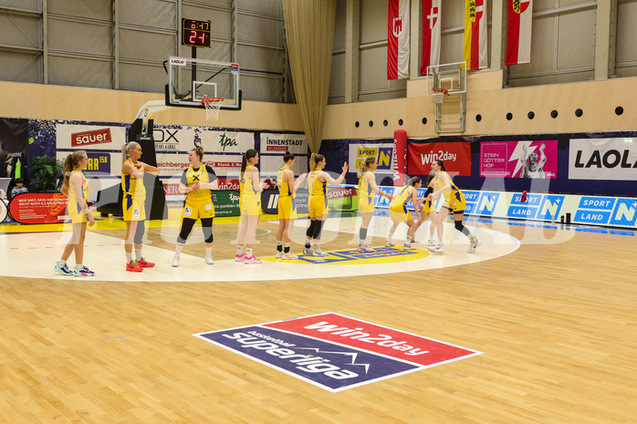 Basketball Damen Superliga 2023/24, Grunddurchgang 10.Runde SKN St. Pölten vs. Duchess Klosterneuburg