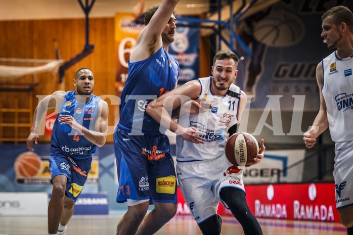 Basketball, ABL 2018/19, Grunddurchgang 25.Runde, Oberwart Gunners, Kapfenberg Bulls, Hayden Thomas Lescault (11)