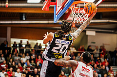 Basketball, win2day Basketball Superliga 2024/25, Grunddurchgang 9.Runde, Traiskirchen Lions, Gmunden Swans, Joseph Reece (20)