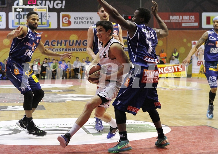 Basketball ABL 2015/16 Grunddurchgang 26.Runde  Güssing Knights vs Kapfenberg Bulls
