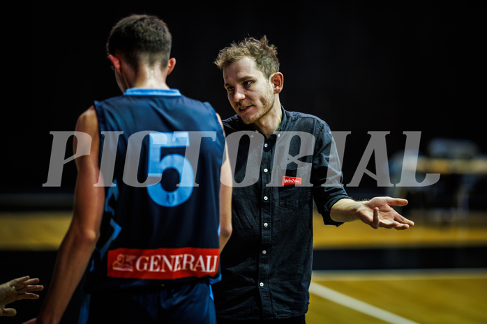 Basketball, Win2Day Superliga 2023/24, Grunddurchgang 8.Runde, BC Vienna, Vienna Timberwolves, Justin Schlünken (Head Coach)