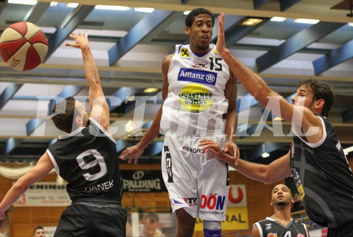 Basketball ABL 2015/16 Grunddurchgang 5.Runde Gmunden Swans vs. Traiskirchen Lions