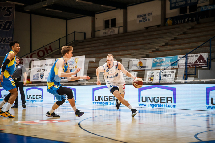 Basketball, bet-at-home Basketball Superliga 2020/21, Platzierungsrunde, 8. Runde, Oberwart Gunners, SKN St. Pölten, Sebastian Käferle (7)
