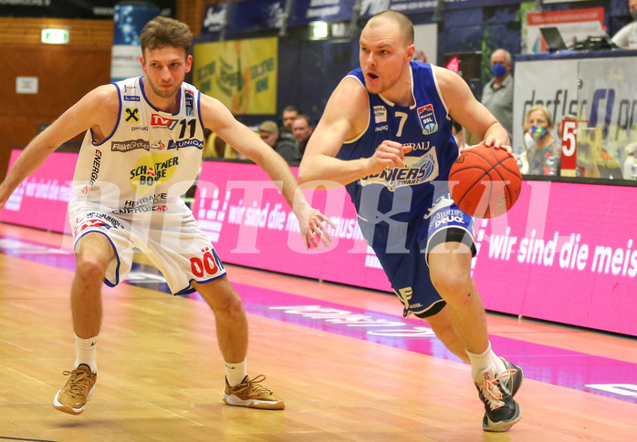 Basketball Superliga 2021/22, 7.Plazierungsrunde Gmunden Swans vs. Oberwart Gunners


