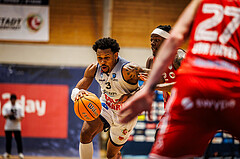 Basketball, win2day Basketball Superliga 2024/25, Playoffs Viertelfinale 2. Spiel
, BBC Nord Dragonz, Flyers Wels, Rayshawn Mart (3)