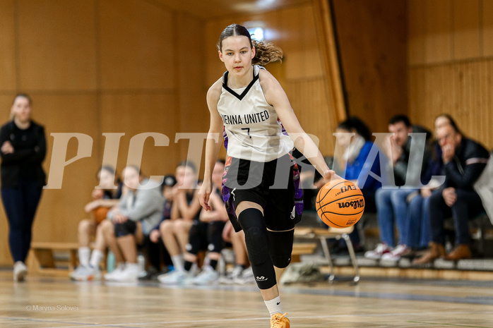 23.02.2025 Österreichischer Basketballverband 2024/25, SLWU14 Vienna United vs. Vienna Timberwolves