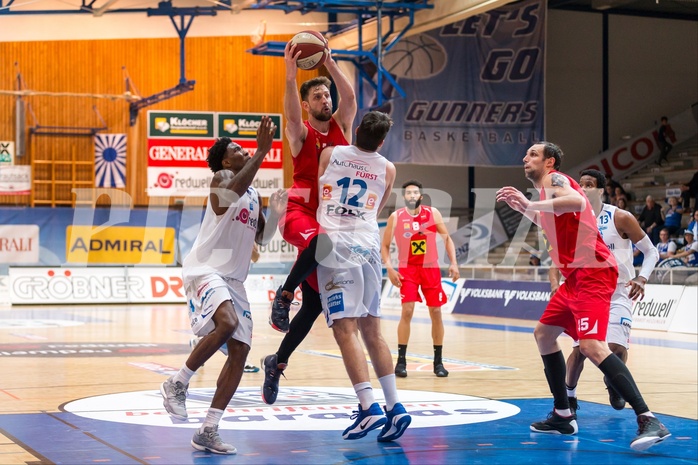 Basketball, ABL 2016/17, Playoff HF Spiel 1, Oberwart Gunners, WBC Wels, Davor Lamesic (7)