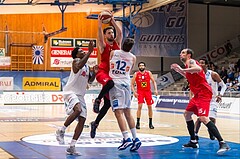 Basketball, ABL 2016/17, Playoff HF Spiel 1, Oberwart Gunners, WBC Wels, Davor Lamesic (7)